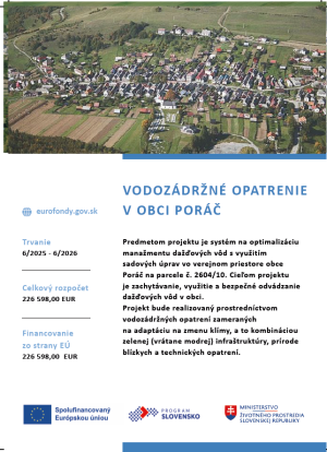 Vodozádržné opatrenie